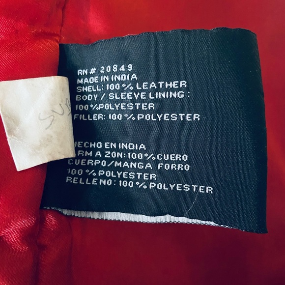 Excelled Vintage Rich Red Leather Duster Jacket - XL - Picture 4 of 7